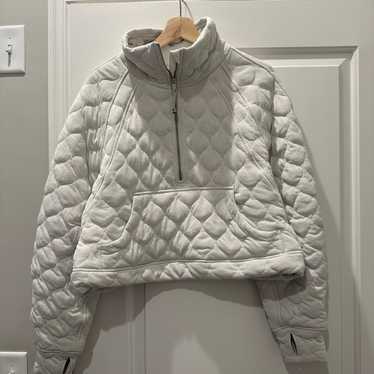 Lululemon scuba oversized quilted half zip