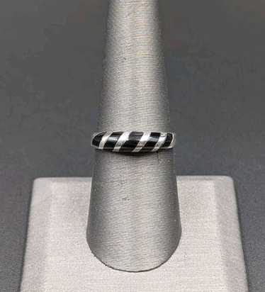 Vintage Sterling Silver 925 JC Black Onyx Ring Size 8.5 | eBay