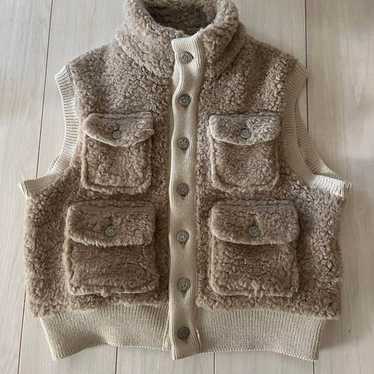 45R Forty-Five R / Boiled Knit Vest Beige