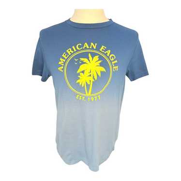 NEW American Eagle Men's Medium Blue Dip-Dye Graph