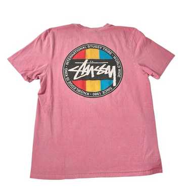 Stussy shirt logo pink - Gem