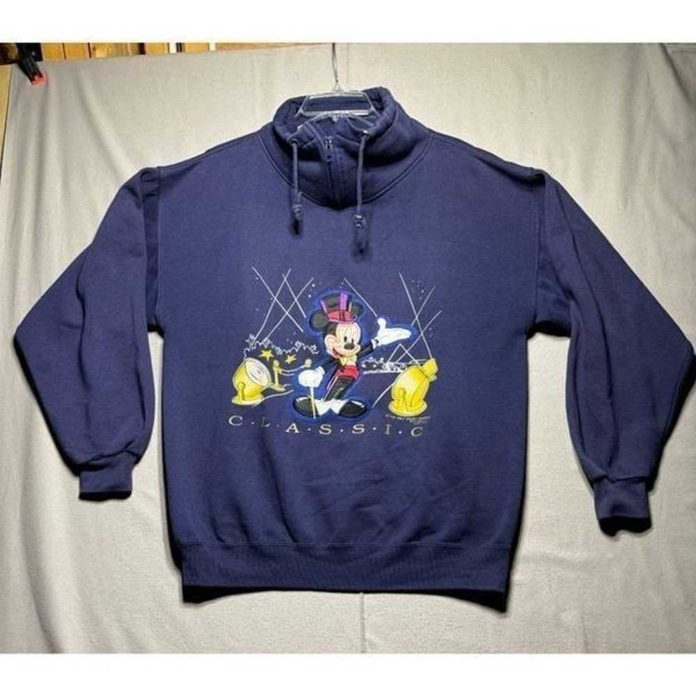 Vintage Genius Disney Mickey Mouse Sweatshirt pul… - image 1