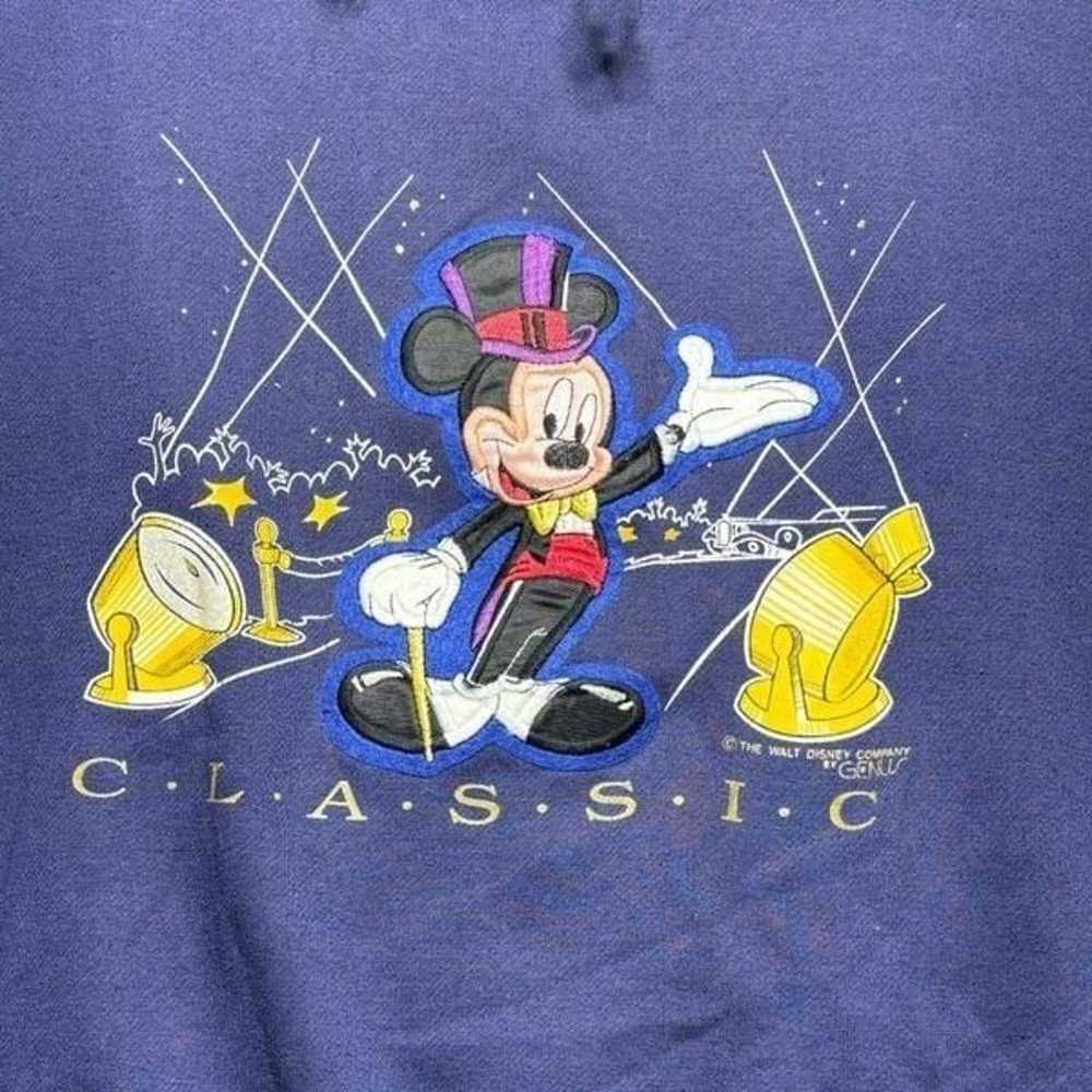 Vintage Genius Disney Mickey Mouse Sweatshirt pul… - image 2