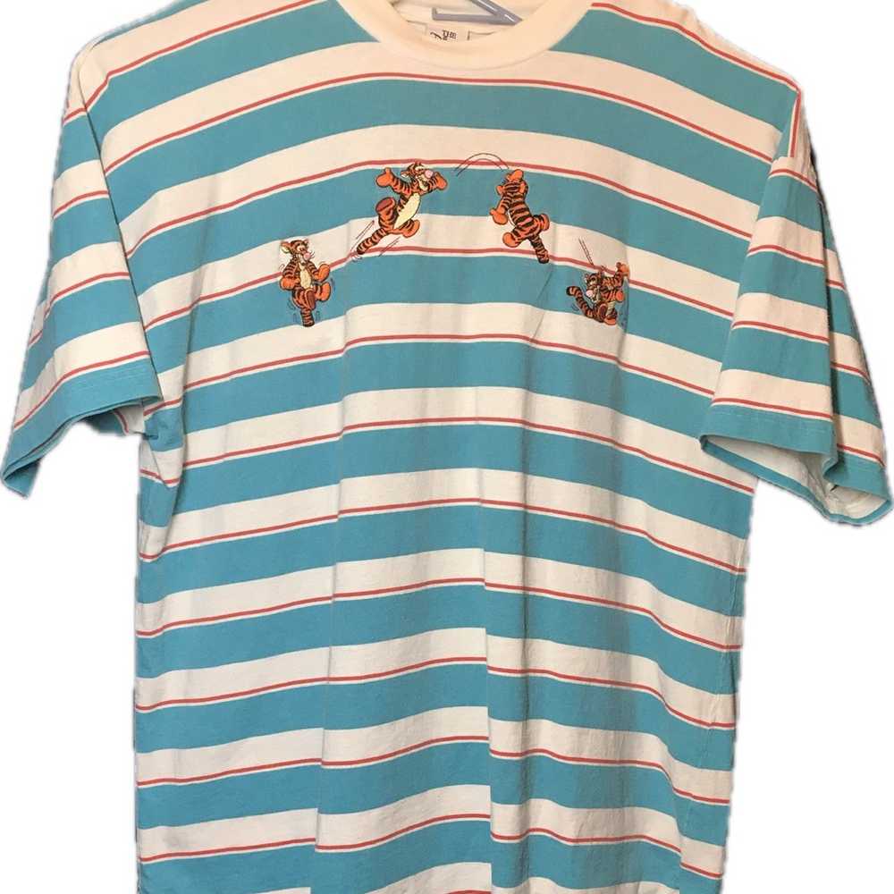 Vintage Disney Store Tigger Embroidered Shirt XXL… - image 1