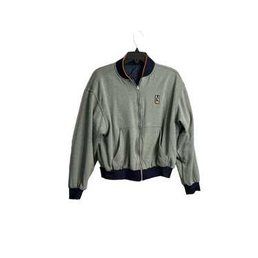 Vintage Nike Reversible Bomber Jacket Grey Navy B… - image 1