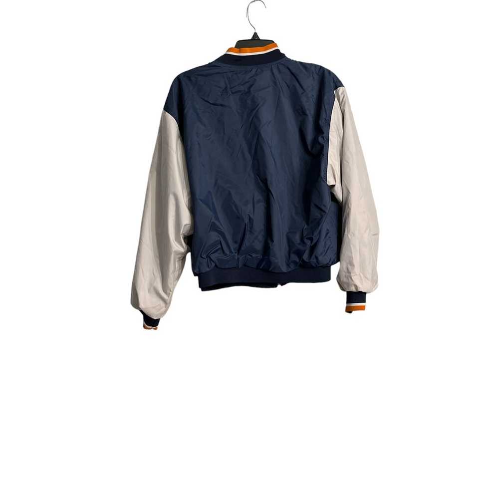 Vintage Nike Reversible Bomber Jacket Grey Navy B… - image 4