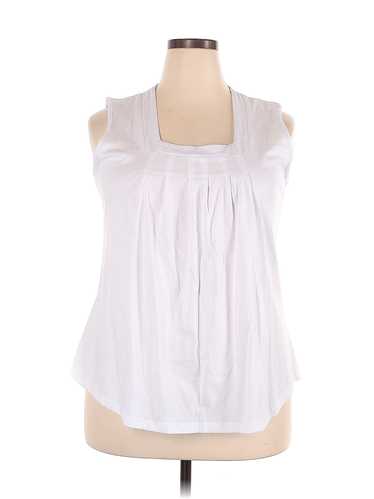 Unbranded Women White Sleeveless Blouse 2X Plus