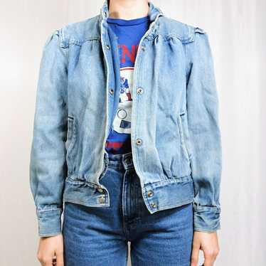 Vintage 1980's acid washed denim jacket