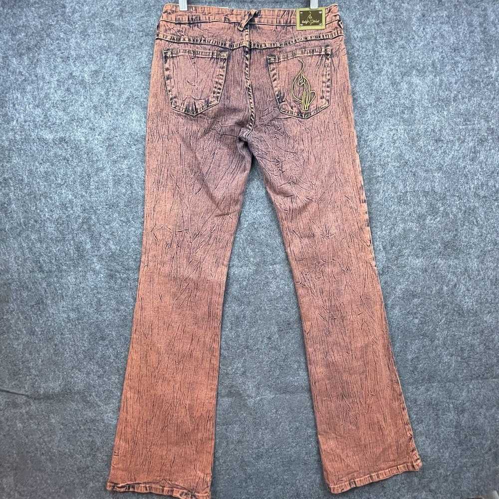 Vintage Baby Phat Jeans Womens 7 Orange Boot Flar… - image 2