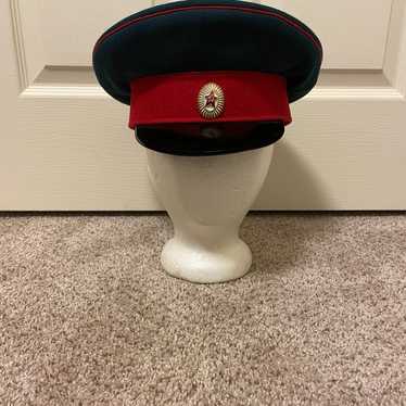 RUSSIAN USSR SOVIET MILITARY UNIFORM VISOR HAT Vin