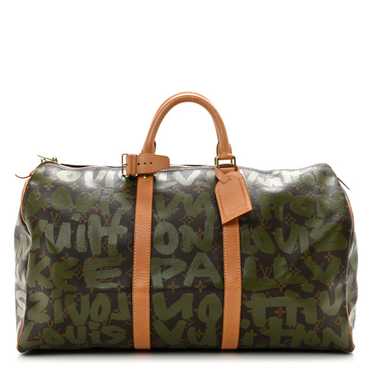 LOUIS VUITTON Graffiti Keepall 50 Kaki