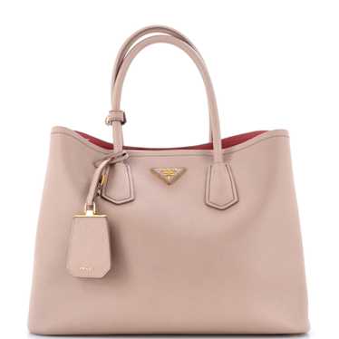 PRADA Cuir Double Tote Saffiano Leather Large