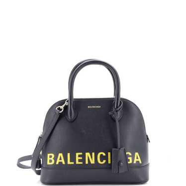 Balenciaga Logo Ville Bag Leather Small