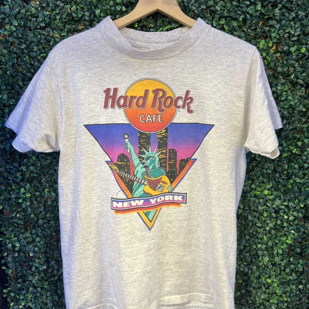 Vintage Y2K Hard Rock Cafe New York Graphic Tee Shirt Mens Size Medium