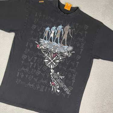 Vintage Think Skateboarding Nude Naked Girl T-Shirt 1990s