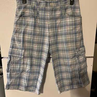 Vintage Rocawear Mens Plaid Striped Shorts Size 34