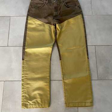 Brown and gold Wrangler vintage jeans