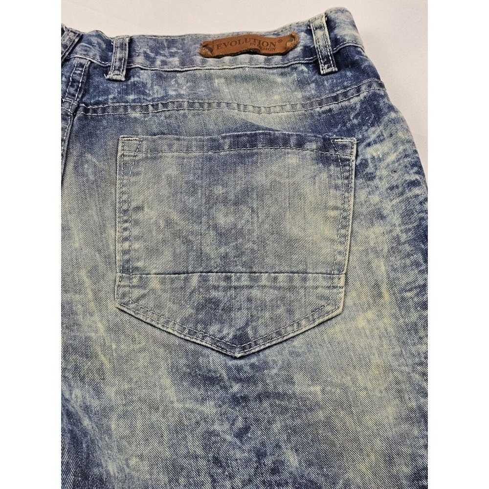 Evolution Jeans Men's Size 36. Stone Washed Distr… - image 10