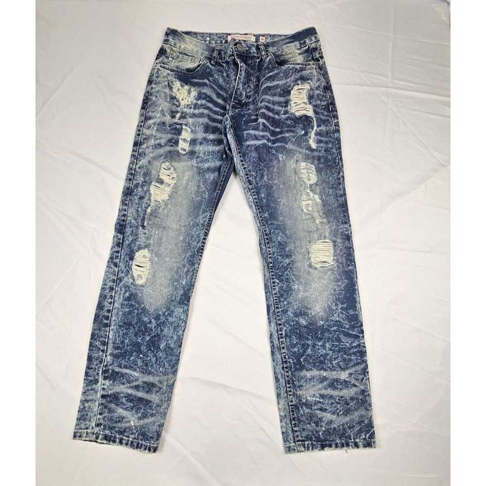 Evolution Jeans Men's Size 36. Stone Washed Distr… - image 2