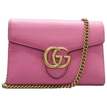 Gucci GG Marmont Chain Wallet leather handbag