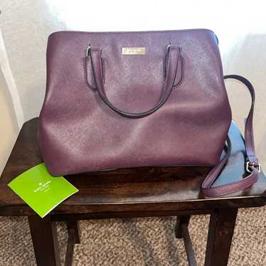 Plum Kate Spade Purse with Crossbody Strap