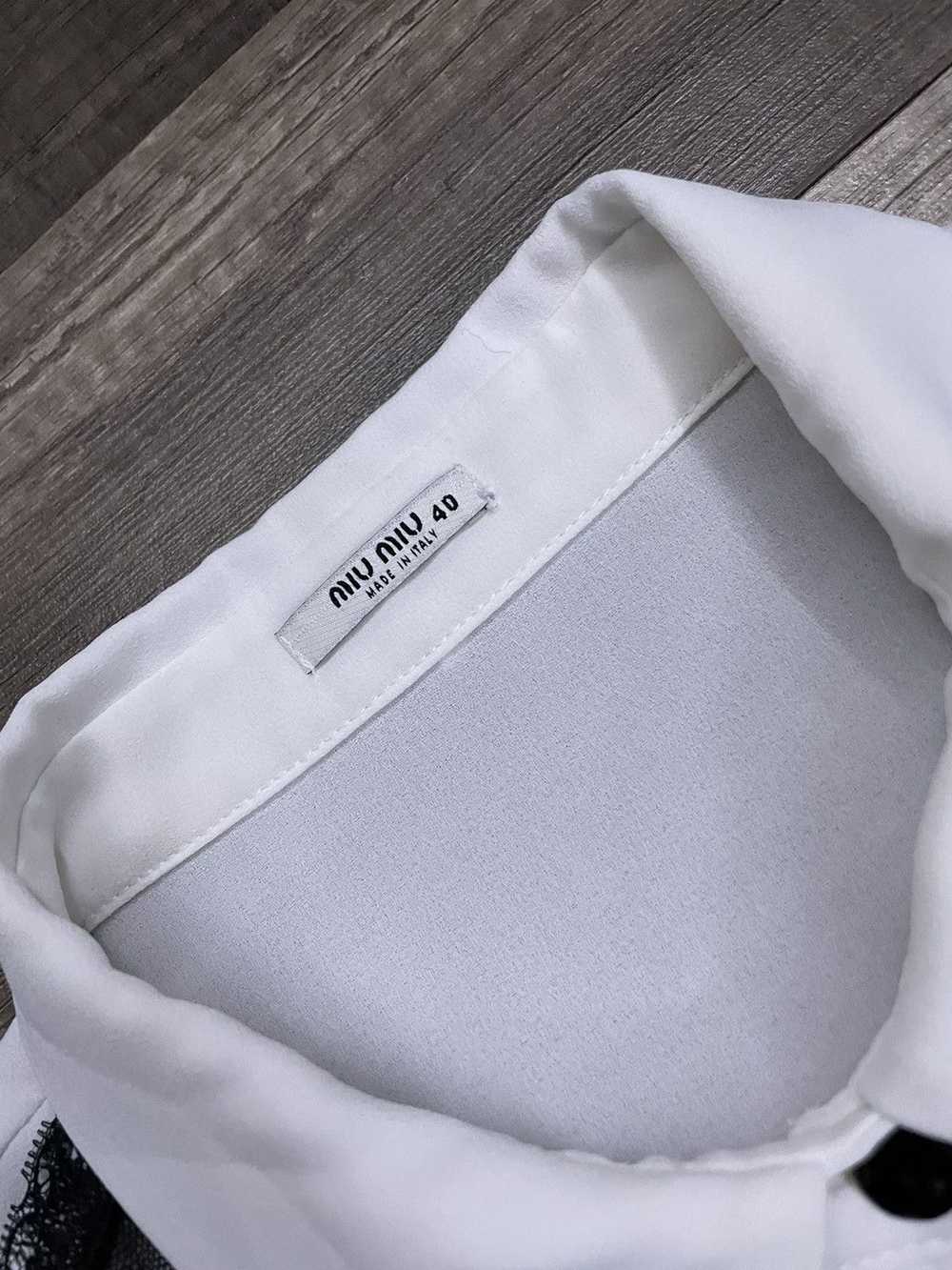 Miu Miu Miu Miu Lace Button Up - image 4