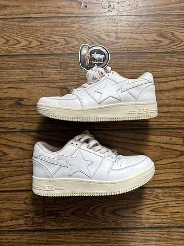 Bape Bape White/White Bapestas 9