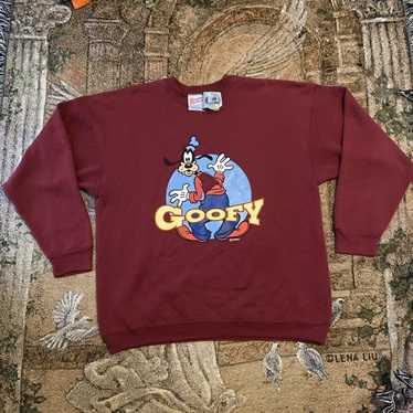 90's Disney store GOOFY スウェット　USA ヴィンテージ GOOFY Sweater 80s Vintage Disney Sweatshirt Soft LARGE Print