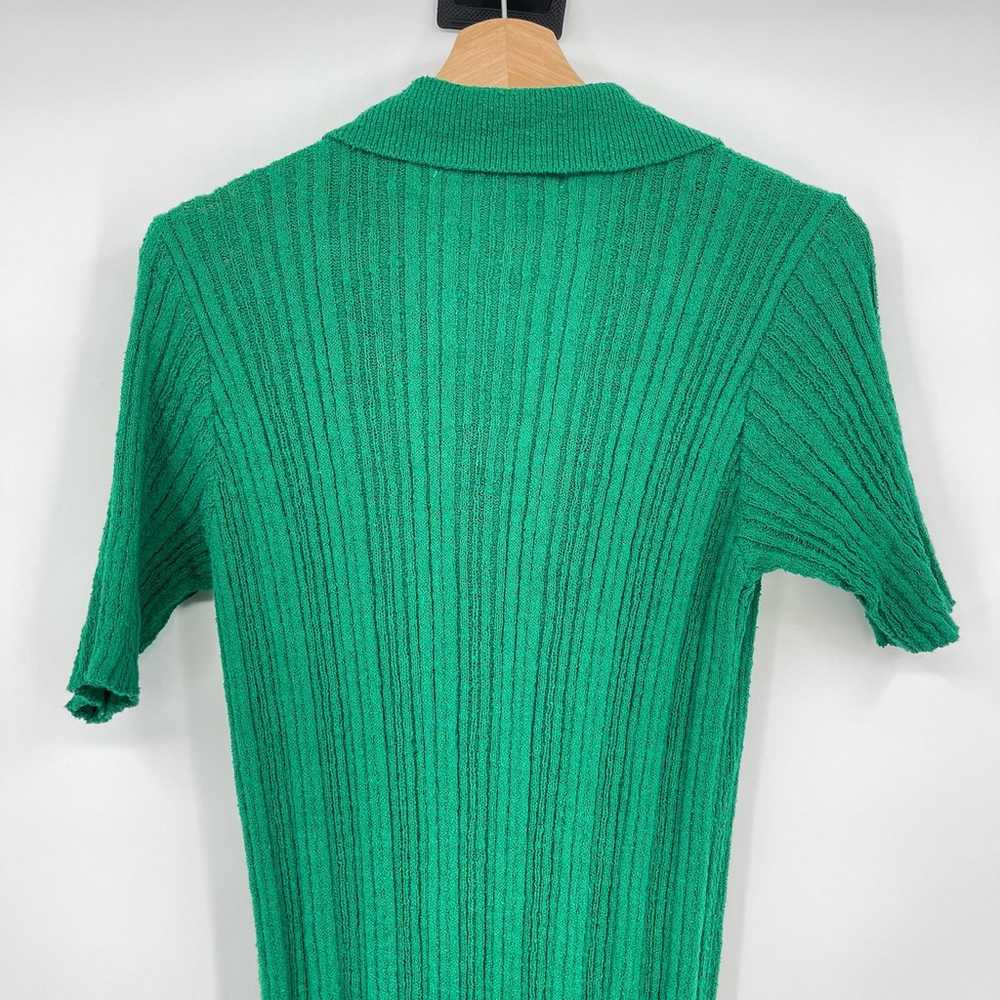 FP Beach | Green Riding Waves Sweater Knit Midi D… - image 10