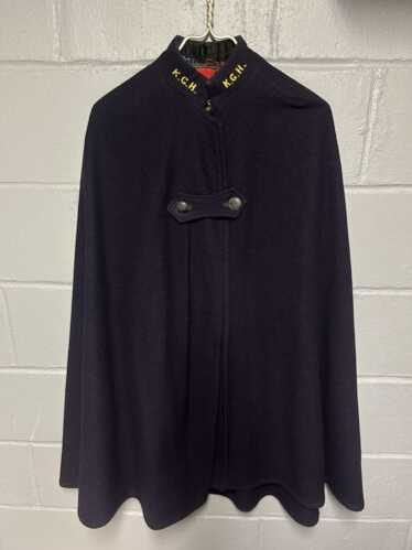 USA製 40s~50s Vintage BRUCK'S NURSE Cape BRUCK'S Navy Blue Wool GSPN Nurses Uniform Cape Vtg 50s-60s