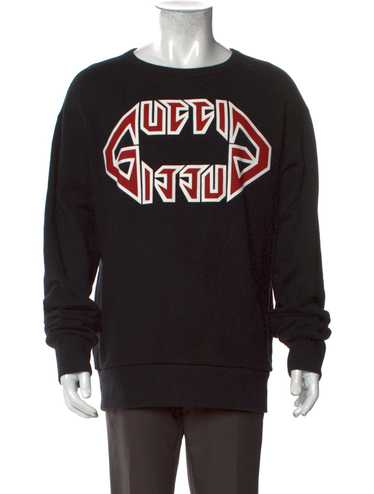 Gucci print logo sweatshirt - Gem