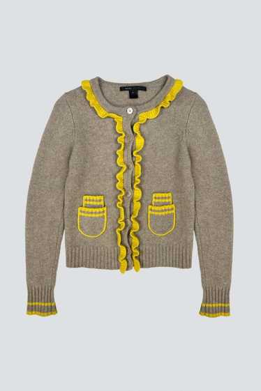 Marc Jacobs Yellow Trim Cardigan - Yellow