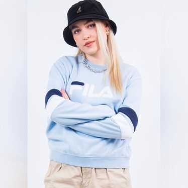 Vintage Baby Blue Fila Sweatshirt