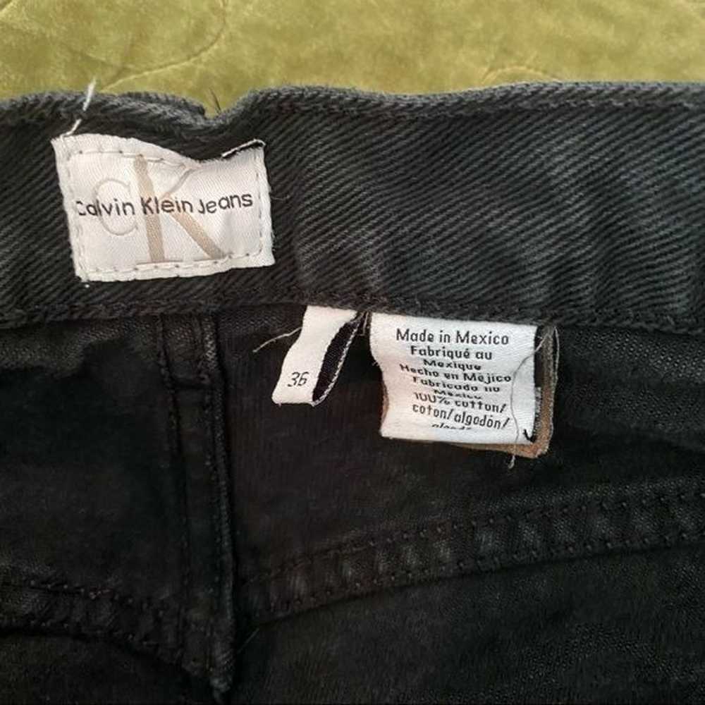 Calvin Klein Vintage Easy Fit Black Jeans 36 - image 2