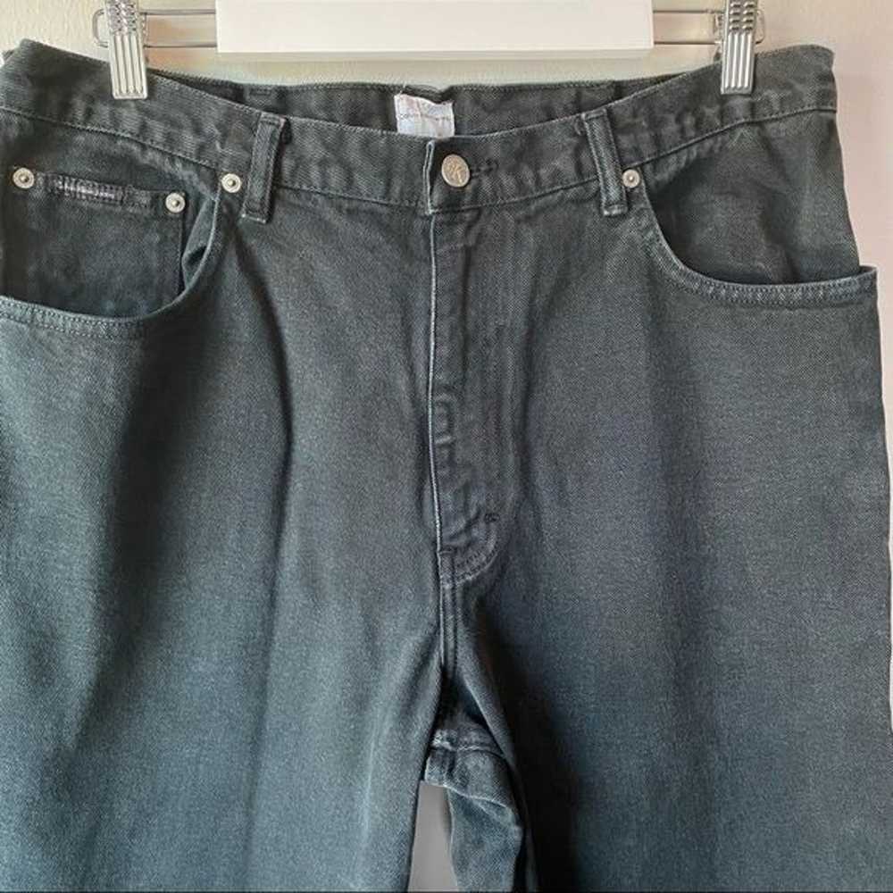 Calvin Klein Vintage Easy Fit Black Jeans 36 - image 3