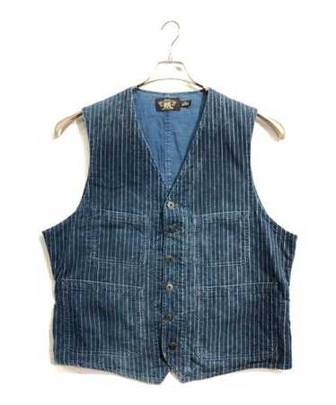 【美品】RRL Wabash Stripeレイルマン カバーオールM RRL RALPH LAUREN men's WABASH STRIPE WORK JACKET size S