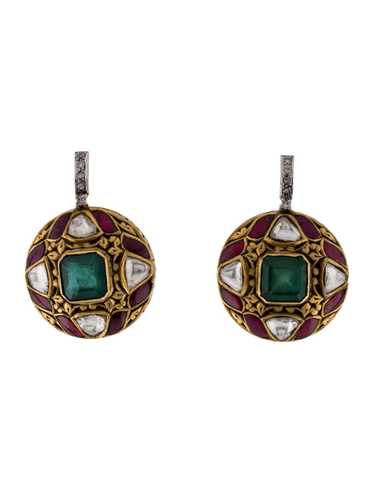Amrapali 18K Yellow Gold & Glass - image 1