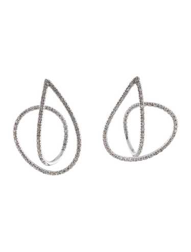 Earrings Rhodium-Plated 18K White Gold - image 1