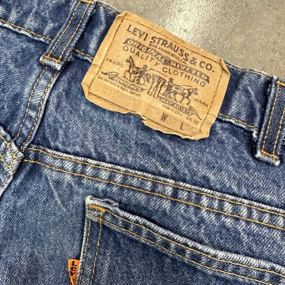 Vintage Levi’s Orange Tab Jeans 33 X 33 80s Men’s - image 3