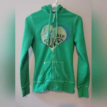 True Religion Full Zip Hoodie - Gem