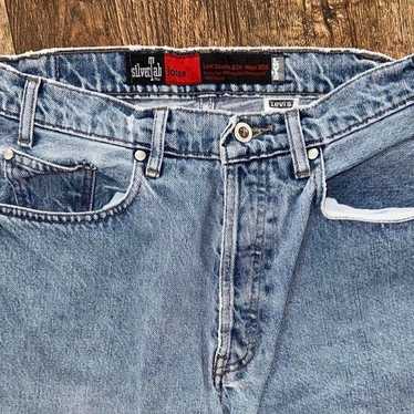 Levi's silverTab Loose 30×30 LEVIS SILVERTAB - Vtg 90s Loose Baggy Tapered Light Blue
