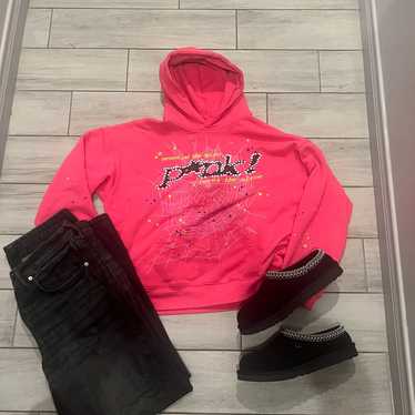 Pink spider hoodie - Gem