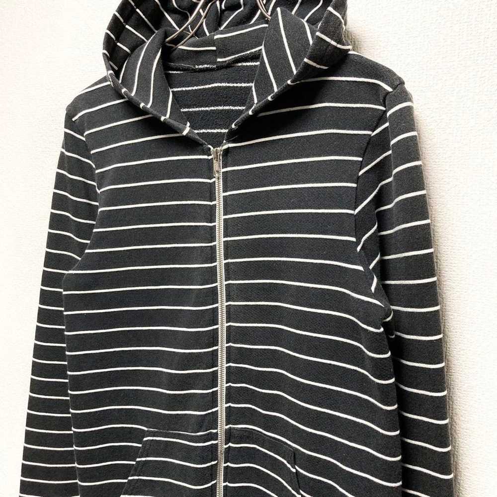 【Out of print and rare】American Apparel striped zip hoodie