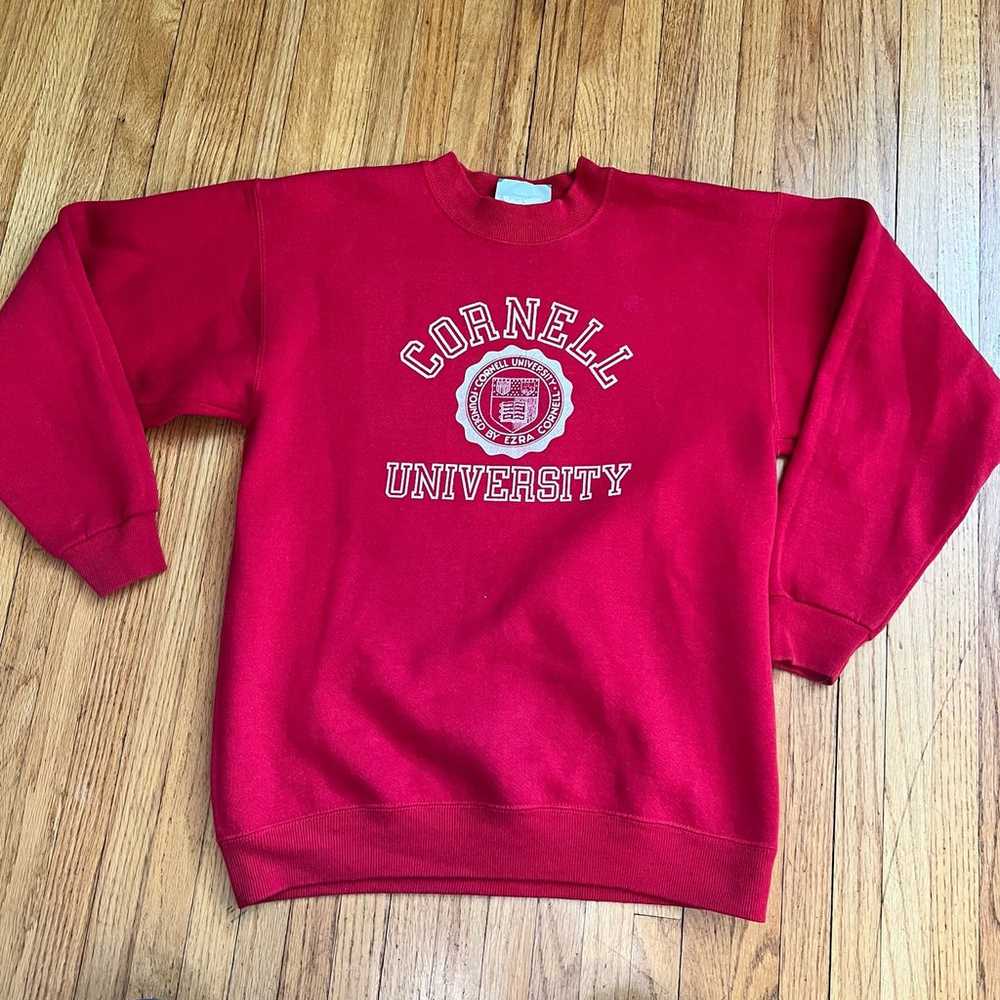 Vintage Lee Cornell University Mens Small Red Cre… - image 1