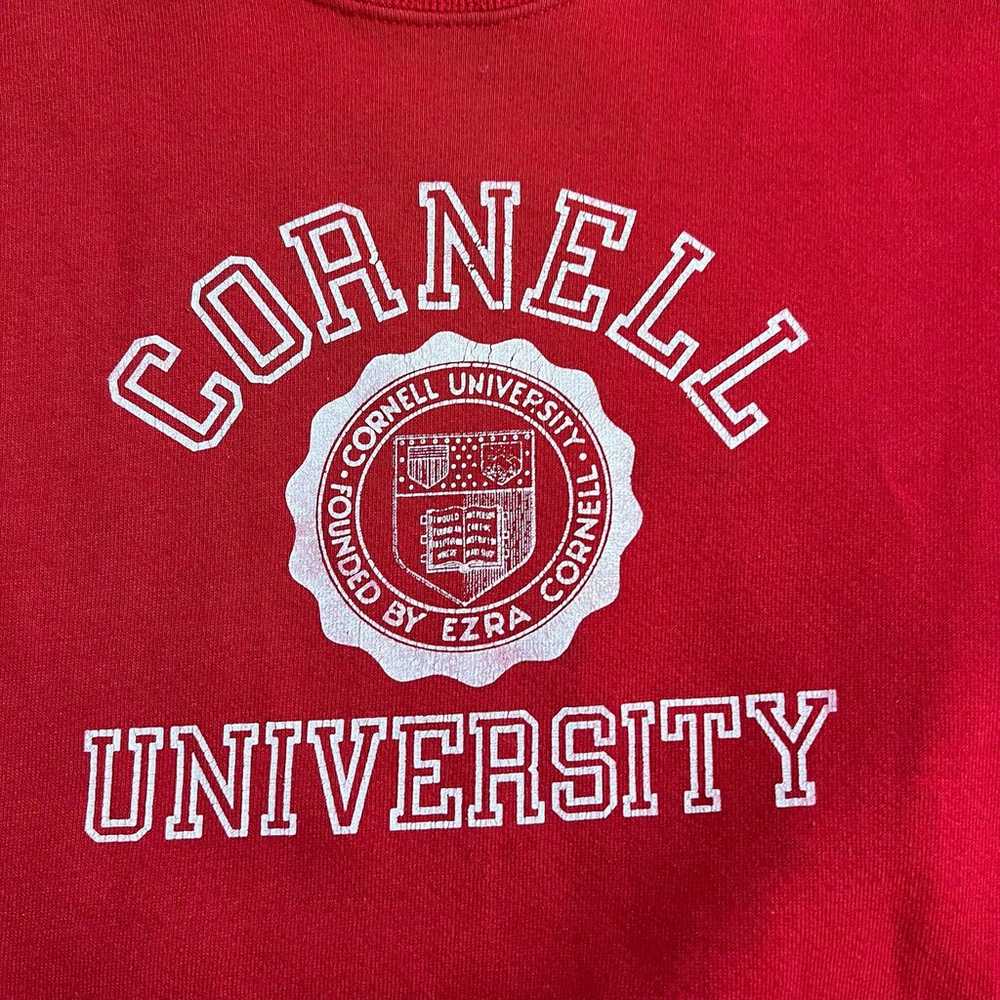 Vintage Lee Cornell University Mens Small Red Cre… - image 2