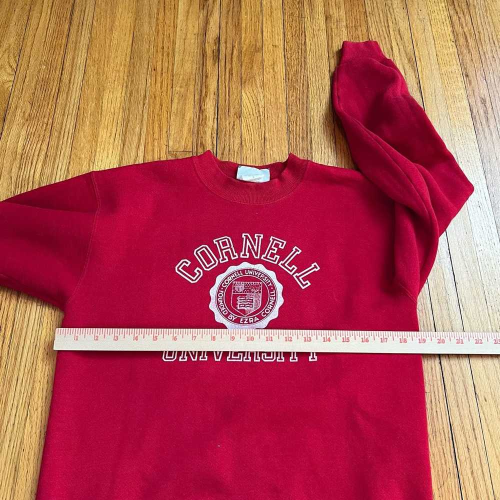 Vintage Lee Cornell University Mens Small Red Cre… - image 6