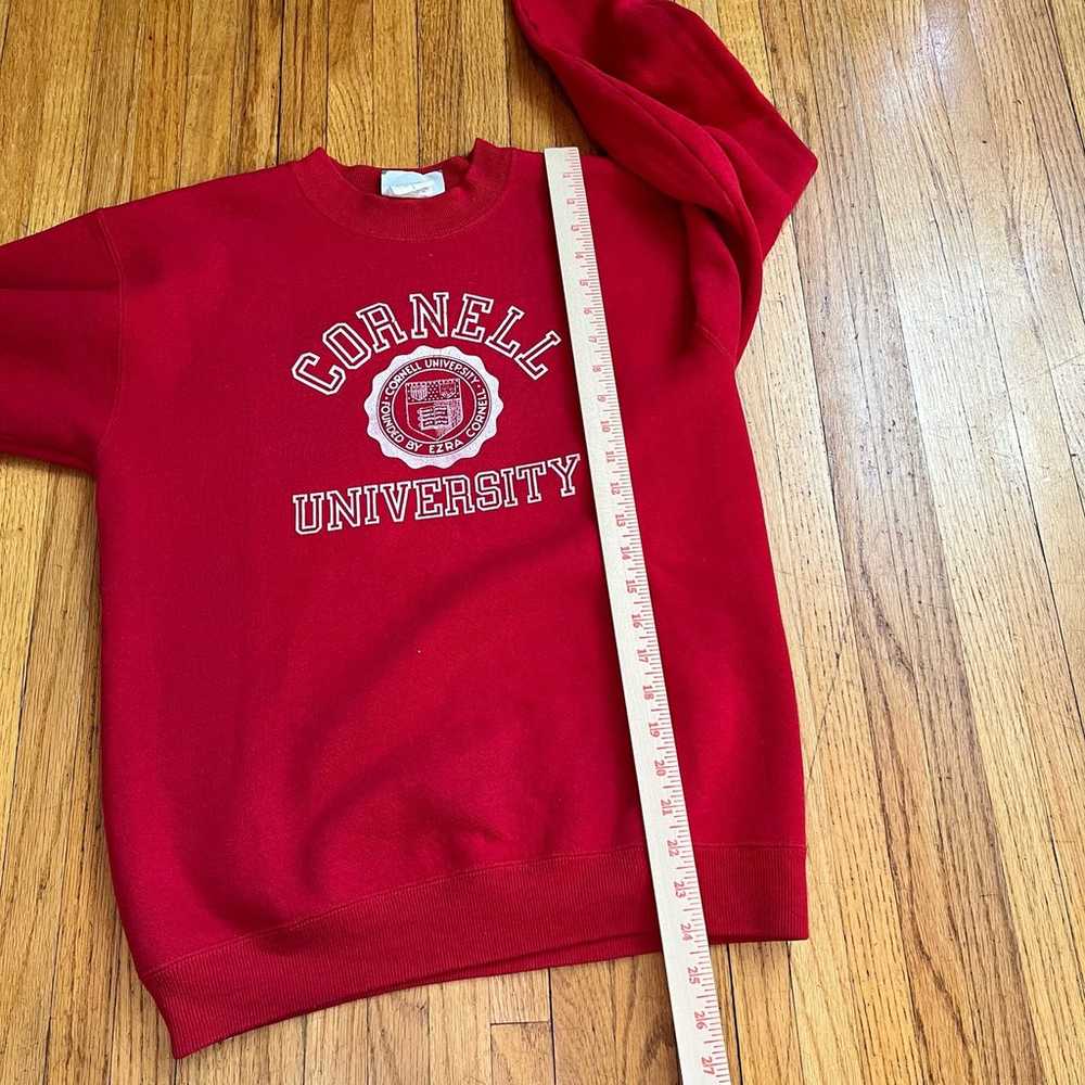 Vintage Lee Cornell University Mens Small Red Cre… - image 7