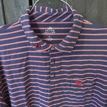 スコッティ・キャメロン　ポロシャツ　Peter　Millar　ストライプ　S スコッティ・キャメロン ポロシャツ Peter Millar ストライプ S