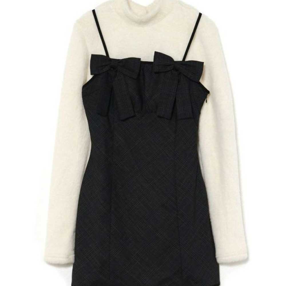 BUBBLES Double Ribbon Dress Black - image 1