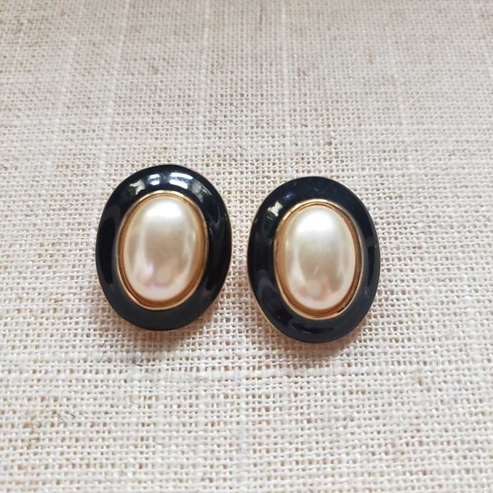 Vintage Kenneth Jay Lane KJL Pierced Earrings - image 1